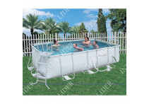 56481 Каркасный бассейн прямоугольный BestWay, 488х274х122см, фильтр-насос картр 3028 л/ч (56390, 28317)